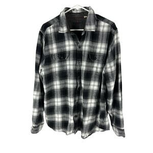 Woolrich Mens 2XL Long Sleeve Button Down Plaid Cotton Flannel Shirt